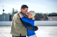 Erica & Roger's engagement on ice